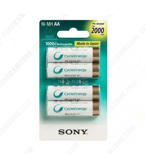 Rechargeable Batteries (AA) Sony 2000mAh 